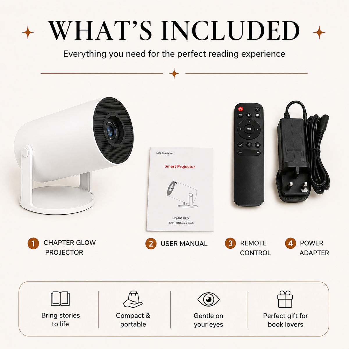 ChapterGlow™ Smart Reading Projector
