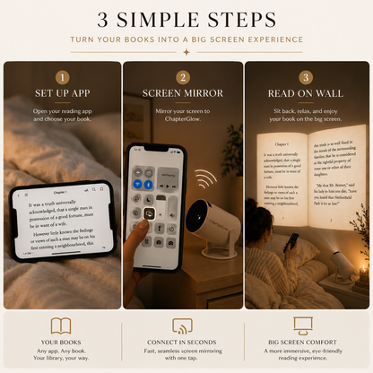 ChapterGlow™ Smart Reading Projector